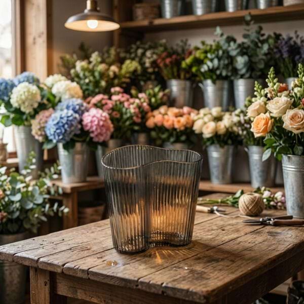 Infinity Vase Smoke Grey