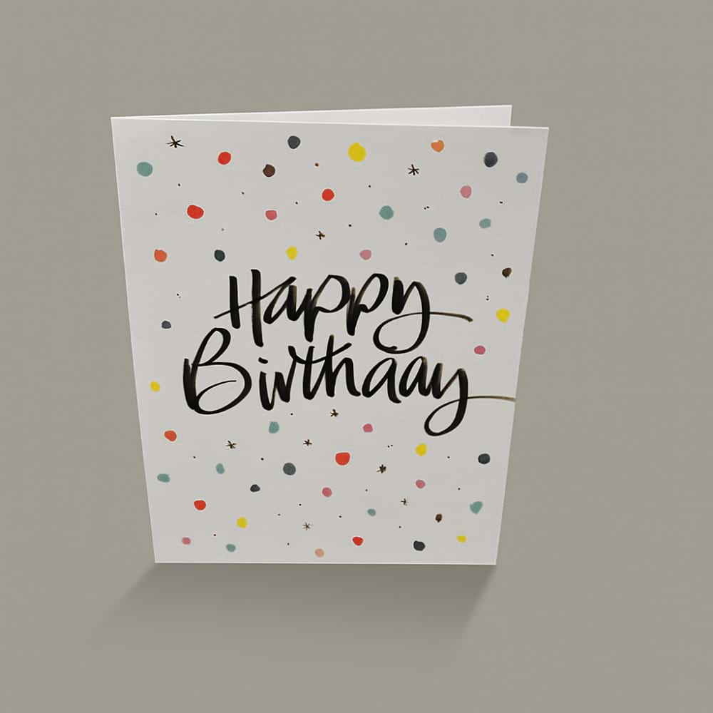 Confetti Birthday Card