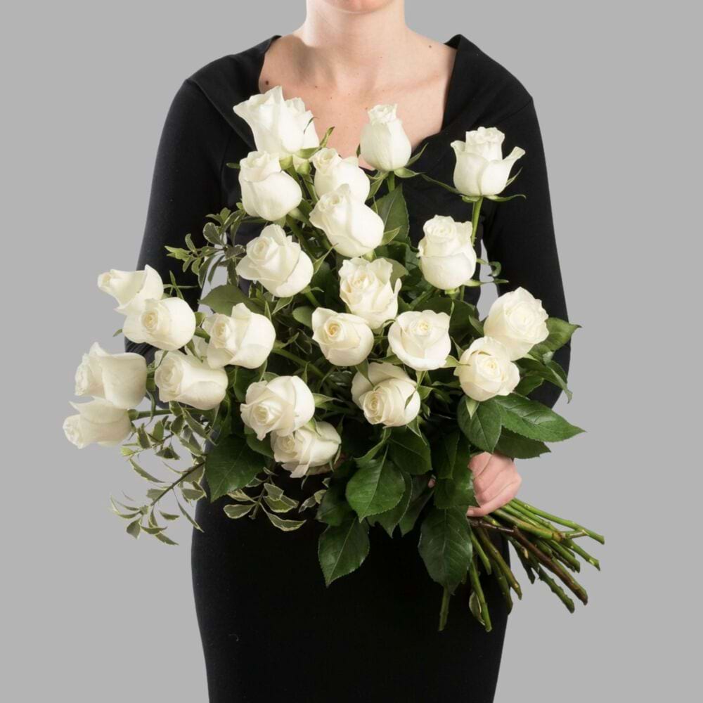 Classic White Rose Bouquet