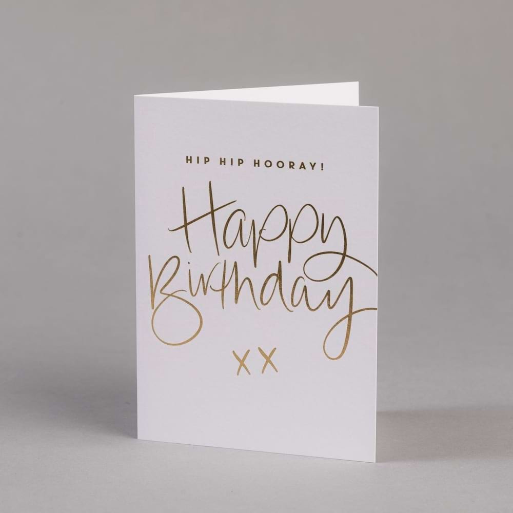 Birthday Hip Hip Hooray Card